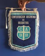 BASKETBALL ARGENTINA FEDERATION  OFFICIAL  PENNANT 33 X 23 Cm - Andere & Zonder Classificatie