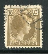 LUXEMBOURG- Y&T N°175- Oblitéré - 1926-39 Charlotte Rechterzijde