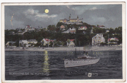 CPA ALLEMAGNE HAMBURG BLANKENESE De Nuit Süllberg Bateau Circulée 1913 - Blankenese