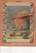 PROTEGE CAHIER-N° 5-  MOYENS LOCOMOTION HOMME-AEROSTATION-MONTGOLFIERE -ATTERRISSAGE DU BALLON  LE GEANT 1863 - Transport