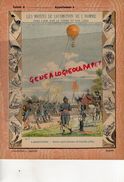 PROTEGE CAHIER-N° 7- MOYENS LOCOMOTION HOMME-AEROSTATION-MONTGOLFIERE -BALLON CAPTIF MILTAIRE DE COUTELLE 1793 - Transport