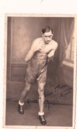 Photo 8,5 X 13,5 Sport Boxe Boxeur Autographe Original Signature Réelle Dédicace Autograph Roger MOUNIN - Autogramme