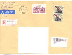 2000. Norway,  The Letter Sent By  Registered Air-mail Post To Moldova - Briefe U. Dokumente