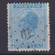 N° 18 LP 49 BOUSSU - 1865-1866 Perfil Izquierdo