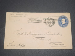 ETATS-UNIS - Entier Postal De San Francisco Pour La France En 1899 - L 11781 - ...-1900