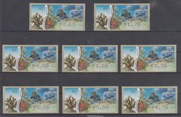 ISRAEL 2012 KLUSSENDORF ATM CORAL CONSERVATION DIVING FULL SET OF 8 STAMPS - Viñetas De Franqueo (Frama)