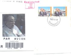 2001.Taiwan, The Letter Sent By Registered Air-mail Post To Moldova - Lettres & Documents