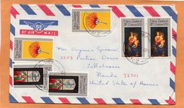 New Zealand Cover Mailed To USA - Cartas & Documentos