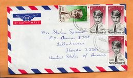 New Zealand Cover Mailed To USA - Lettres & Documents