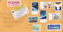 Australia 2017 Letter To France - Returned - Addressee Unknown At Marked Address - Lettres & Documents