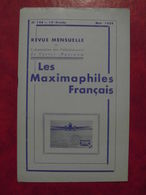 LES MAXIMAPHILES FRANÇAIS : REVUE MENSUELLE N°144 (1959) / ASSOCIATION DES COLLECTIONNEURS DE CARTES MAXIMUM (FRANCAIS) - Filatelie En Postgeschiedenis