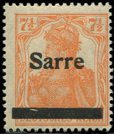 * SARRE 5 : 7 1/2pf. Orange, Variété Encoche Blanche Dans La Barre, TB - Nuovi