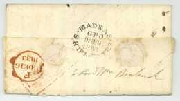 Cooke De Havilland 1833 Ship Letter To Guernsey Madras Chennai East India Company - ...-1852 Prephilately