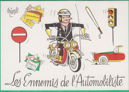 Illustrateur - Oziouls - Les Ennemis De L'automobiliste - Editeur: Marcel Vaysse (gendarme, Policier, Moto) - Oziouls