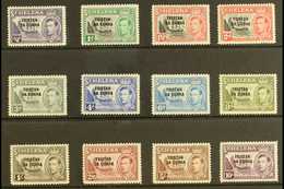 1952 KGVI Opt'd Set, SG 1/12, Fine Mint (12 Stamps) For More Images, Please Visit Http://www.sandafayre.com/itemdetails. - Tristan Da Cunha