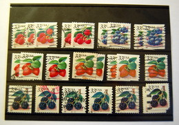 USA - 1999 / 2000 Fruits 24 Stamps (used) - Sammlungen