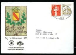 Bund PU108 C1/016a Privat-Umschlag TAG DER BRIEFMARKE LV NRW Sost. Essen 1978 - Sobres Privados - Usados