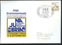 Bund PU108 D2/013 Privat-Umschlag NAJUBRIA LEVERKUSEN Sost. Berlin Jugendtreffen 1978 - Sobres Privados - Usados