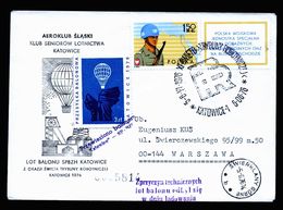 A5093) Polen Poland Ballonpost-Brief Kattowitz 6.6.76 - Cartas & Documentos