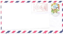 2001. Japan, The Letter Sent By Air-mail Post To Moldova - Cartas & Documentos