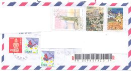 2001. Japan, The Letter Sent By Registered Air-mail Post To Moldova - Storia Postale