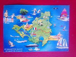 St Martin;  Map - Sint-Marteen