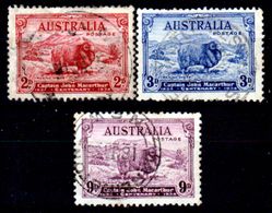 Australia-183 - 1934: Y&T N. 97/99 (o) Used - Senza Difetti Occulti. - Oblitérés