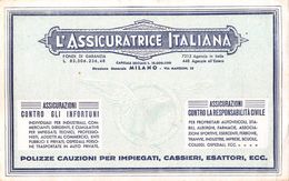 07247 "L'ASSICURATRICE ITALIANA - MILANO - CARTA ASSORBENTE" ASS.NE INFORTUNI - RESPONSABILITA' CIVILE - A