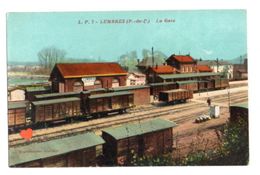 19998-LE-62-LUMBRES-La Gare----------wagons - Lumbres