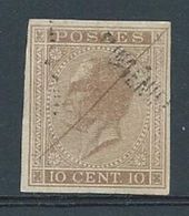 Proef Leopold II Uitgifte 1865 10C Bruin - Essais & Réimpressions