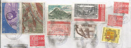 Lot De Timbres Oblitérés Andorre Sur Fragment Lettre Provenant De Mon Courrier - Used Stamps