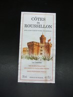 Etiquette De Vin COTES Du ROUSSILLON - Le Castillet - Caves Du Puits Saint-Pierre, Perpignan 66 - Architecture