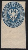 Lübeck Neudruck 1872 - 2 1/2 Shilling Ultramarin UR - Geprüft BPP - Kabinett - Luebeck