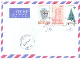 1998. Romania, The Letter Sent  By Air-mail Post To Moldova - Briefe U. Dokumente