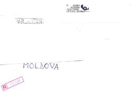 2000. Romania, The Letter Sent  By Registered Air-mail Post To Moldova - Briefe U. Dokumente