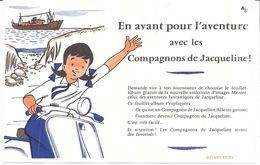 "EN AVANT POUR L'AVENTURE AVEC LES COMPAGNONS DE JACQUELINE" CHOCOLAT MENIER" - Kinder