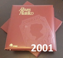 PORTUGAL - ÁLBUM FILATÉLICO - Full Year Stamps + Blocks + ATM / Machine Stamps + Carnets + Miniature Sheets - MNH - 2001 - Livre De L'année