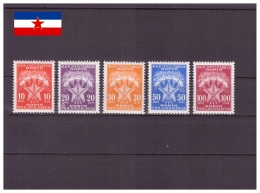 Yougoslavie 1962 - MNH ** - Armoiries - Timbres-taxes Michel Nr. 108-112 Série Complète V.C. 80 Â€! (yug404) - Ungebraucht