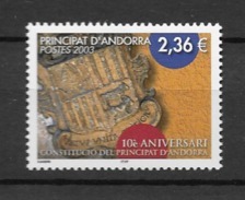 2003  MNH Andorra (French), Postfris** - Unused Stamps