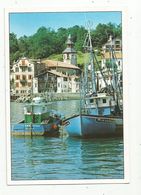 Cp, 64 , ST JEAN DE LUZ ,  CIBOURE ,  Le Port Et L'église , Vierge , Ed. Rex , Bateau De Pêche - Ciboure