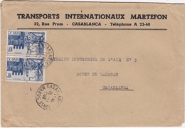 FRANCE MAROC MOROCCO PROTECTORATE - COVER  - TRANSPORTS INTERNATIONAUX - CASABLANCA - Briefe U. Dokumente