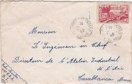 FRANCE MAROC MOROCCO PROTECTORATE - COVER  - FES   - CASABLANCA - Briefe U. Dokumente