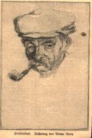 Studienkopf (nach Einer Zeichnung Von Anton Bartz / Druck, Entnommen Aus Zeitschrift + 6 Seiten-Artikel / 1920 - Pacchi