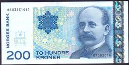 Norway 200 Kroner 2014 AUNC P- 50g - Norvège