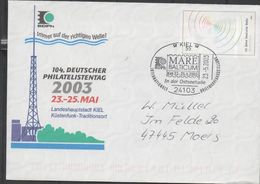 3236 Entero Postal Carta  Mare Balticum 2003 , Kiel - Sobres Privados - Usados