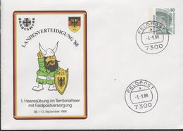 3236 Entero Postal Carta Feldpost 1988 Landesverteidigung,.defensa Nacional - Sobres Privados - Usados