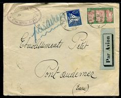 Algérie - Enveloppe Commerciale Par Avion De Alger Pour Pont Audemer En 1930 - Ref J 56 - Lettres & Documents