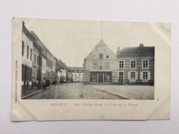 BILSEN « Rue Notre Dame Et Coin De La Place « animée,panorama (1900)Édit Marie Theelen,Bilsen. - Bilzen