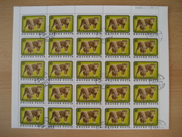 Ungarn 1976- Junge Wildtiere, Mi. Nr. 3098A Gestempelt - Full Sheets & Multiples