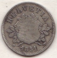 Suisse. 10 Rappen 1851 BB., Fautée Au Niveau Du 5 - 10 Centimes / Rappen